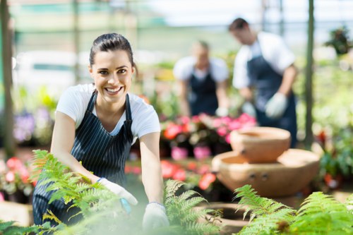 Composted garden waste ready for reuse in local landscaping